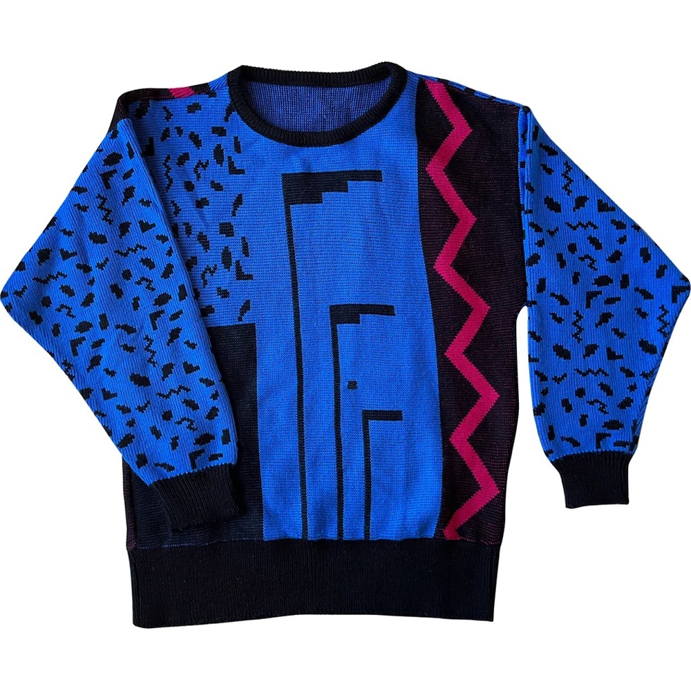 1980s Memphis Style sweater